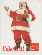 PÈRE NOËL COCA COLA NOËL Fêtes Voeux Vintage Carte Postale CPSM #PAK583.FR - Santa Claus