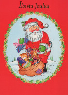 PÈRE NOËL NOËL Fêtes Voeux Vintage Carte Postale CPSM #PAJ674.FR - Santa Claus