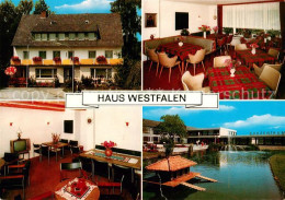 73641021 Bad Waldliesborn Haus Westfalen Kurzentrum Gastraum TV Raum Schwanentei - Lippstadt