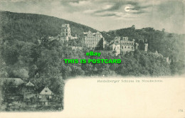 R587863 Heidelberger Schloss Im Mondschein. 134. Edm. Con Konig. 1904 - Welt