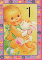 HAPPY BIRTHDAY 1 Year Old GIRL CHILDREN Vintage Postal CPSM #PBT932.GB - Compleanni