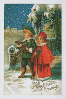 Happy New Year Christmas Children Vintage Postcard CPSM #PBM282.GB - Nouvel An