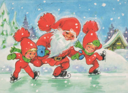 Happy New Year Christmas GNOME Vintage Postcard CPSM #PBA923.GB - Nouvel An