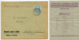 Germany 1933 Cover & Price List; Rötha - Oswald Lamm & Sohn, Rauchwaren-Zurichterei; 4pf. President Hindenburg - Briefe U. Dokumente