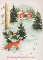 Happy New Year Christmas Vintage Postcard CPSM #PAY712.GB - Nouvel An