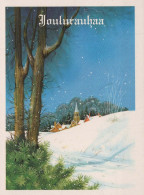 Happy New Year Christmas CHURCH Vintage Postcard CPSM #PAY380.GB - Nouvel An