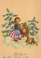 Happy New Year Christmas CHILDREN Vintage Postcard CPSM #PAY255.GB - Nouvel An