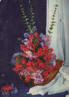 FLOWERS Vintage Postcard CPSM #PAR320.GB - Fiori