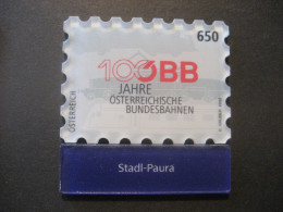 Österreich- 100 Jahre ÖBB Mit Anhang Stadl-Paura Mit Magnetfeld Ungebraucht - Unused Stamps