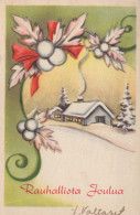 Buon Anno Natale Vintage Cartolina CPSMPF #PKG232.IT - Año Nuevo