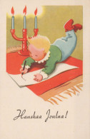 Buon Anno Natale BAMBINO Vintage Cartolina CPSMPF #PKD426.IT - New Year