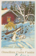 Buon Anno Natale Vintage Cartolina CPSMPF #PKD304.IT - Año Nuevo