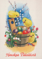 PASQUA POLLO UOVO Vintage Cartolina CPSM #PBO804.IT - Pascua