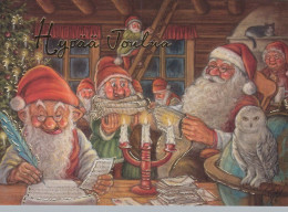 Buon Anno Natale GNOME Vintage Cartolina CPSM #PBL846.IT - New Year