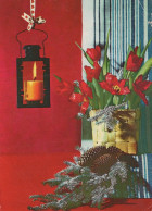 Buon Anno Natale CANDELA Vintage Cartolina CPSM #PBA304.IT - Año Nuevo