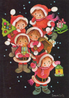 Buon Anno Natale BAMBINO Vintage Cartolina CPSM #PAY068.IT - Nouvel An