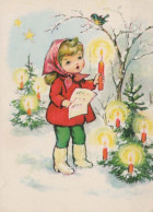 Buon Anno Natale BAMBINO Vintage Cartolina CPSM #PAS839.IT - New Year