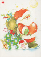 BABBO NATALE Natale Vintage Cartolina CPSM #PAK585.IT - Santa Claus