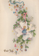 ANGELO Buon Anno Natale Vintage Cartolina CPSM #PAJ283.IT - Anges