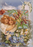 ANGELO Buon Anno Natale Vintage Cartolina CPSM #PAJ151.IT - Anges