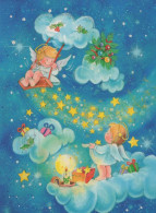 ANGELO Buon Anno Natale Vintage Cartolina CPSM #PAH888.IT - Engel