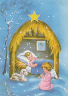 ANGELO Buon Anno Natale Vintage Cartolina CPSM #PAH399.IT - Engel