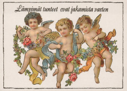 ANGELO Buon Anno Natale Vintage Cartolina CPSM #PAH331.IT - Engelen