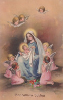 ANGELO Buon Anno Natale Vintage Cartolina CPSMPF #PAG764.IT - Angels