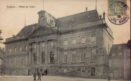 LANGRES  ( HAUTE MARNE ) LOT DE 2 CARTES  . HOTEL DE VILLE .  PROMENADE DE BLANCHE-FONTAINE - Langres