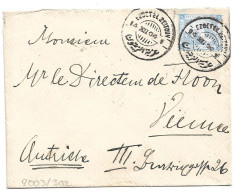 (C05) COVER WITH 1P. STAMP EZBET ET ZEITOUN => AUSTRIA 1904 - 1866-1914 Khedivato Di Egitto