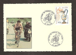 2 06	014	-	Tour De France 2000  -  Oblitération Troyes Le  22/07/2000 - Cyclisme