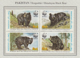 PAKISTAN 1989 WWF Bears Mi 759-762 MNH(**) Fauna 763 - Ours