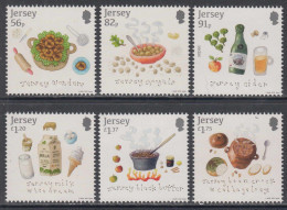 2022 Jersey Local Dishes Food Gastronomie Complete Set Of 6 MNH @   BELOW FACE VALUE - Jersey
