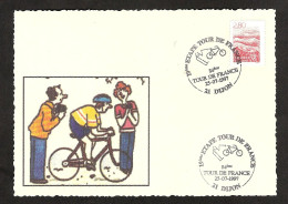 2 06	023	-	Document Philatélique  "84ème  Tour De France - Ciclismo