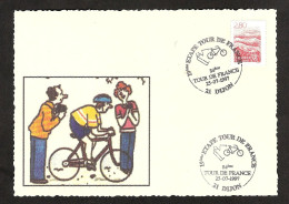 2 06	023	-	Document Philatélique  "84ème  Tour De France - Wielrennen