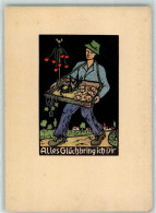 39413406 - Glueck Schweine Bauchladen Herzen Hufeisen Klee Sign IF - Altri & Non Classificati