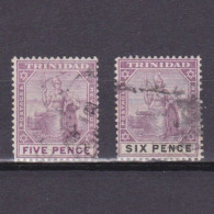 TRINIDAD 1896, SG #119-120, CV £20, Used - Trinidad & Tobago (...-1961)