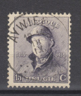 COB 169 Oblitération Centrale AYWIERS - 1919-1920 Albert Met Helm