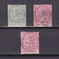 TOBAGO 1885, SG #20-21, MH/Used - Trinidad En Tobago (...-1961)