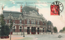 59 - CAMBRAI _S28498_ Boulevard Vauban Et Gare De Cambrai... - Cambrai