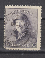 COB 169 Oblitération Centrale SCLESSIN - 1919-1920 Albert Met Helm