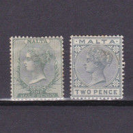 MALTA 1885, SG #20-23, CV £18, Part Set, MH - Malta (...-1964)