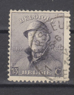 COB 169 Oblitération Centrale HERSEEUW - HERSEAUX - 1919-1920 Albert Met Helm