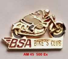 Pin's BSA Bike's Club Signé AM45 Tirage 500ex - Moto