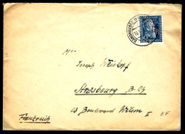 LETTRE DE SANDHAUSEN - 1954 - POUR STRASBOURG - Lettres & Documents