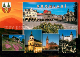 73637434 Vrchlabi Marktplatz Altstadt Kirche Schloss Vrchlabi - Tsjechië