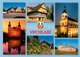 73637429 Vrchlabi Teilansichten Kirche Schloss Abendstimmung Vrchlabi - Tchéquie