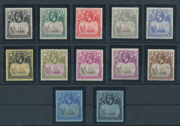 1924-33 Ascension, Stanley Gibbons N. 10/20 - Serie Di 12 Valori - MLH* - Otros & Sin Clasificación