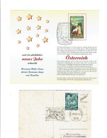 5 Cartes Dont Dépliant D'Autriche "Frohe Weihnachten" Cachet "150 Jahre Stille Nacht"(1967) & "Christkind"(2006)    1225 - Navidad