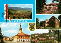 73637372 Jesenik Landschaftspanorama Teilansichten Rathaus Jesenik - Tschechische Republik